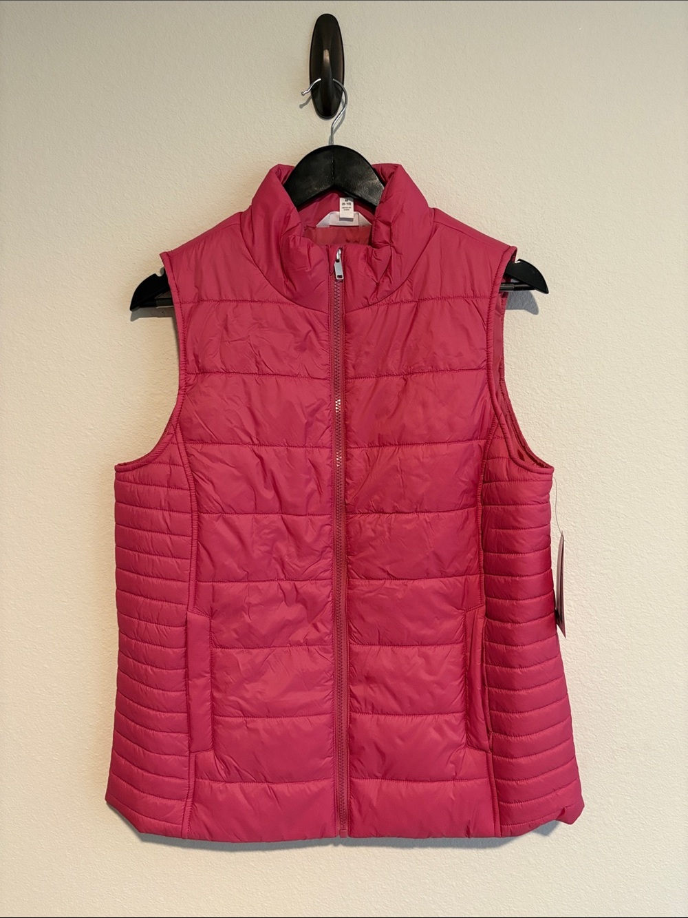 Time and Tru Hot Pink Quilted Puffer Vest